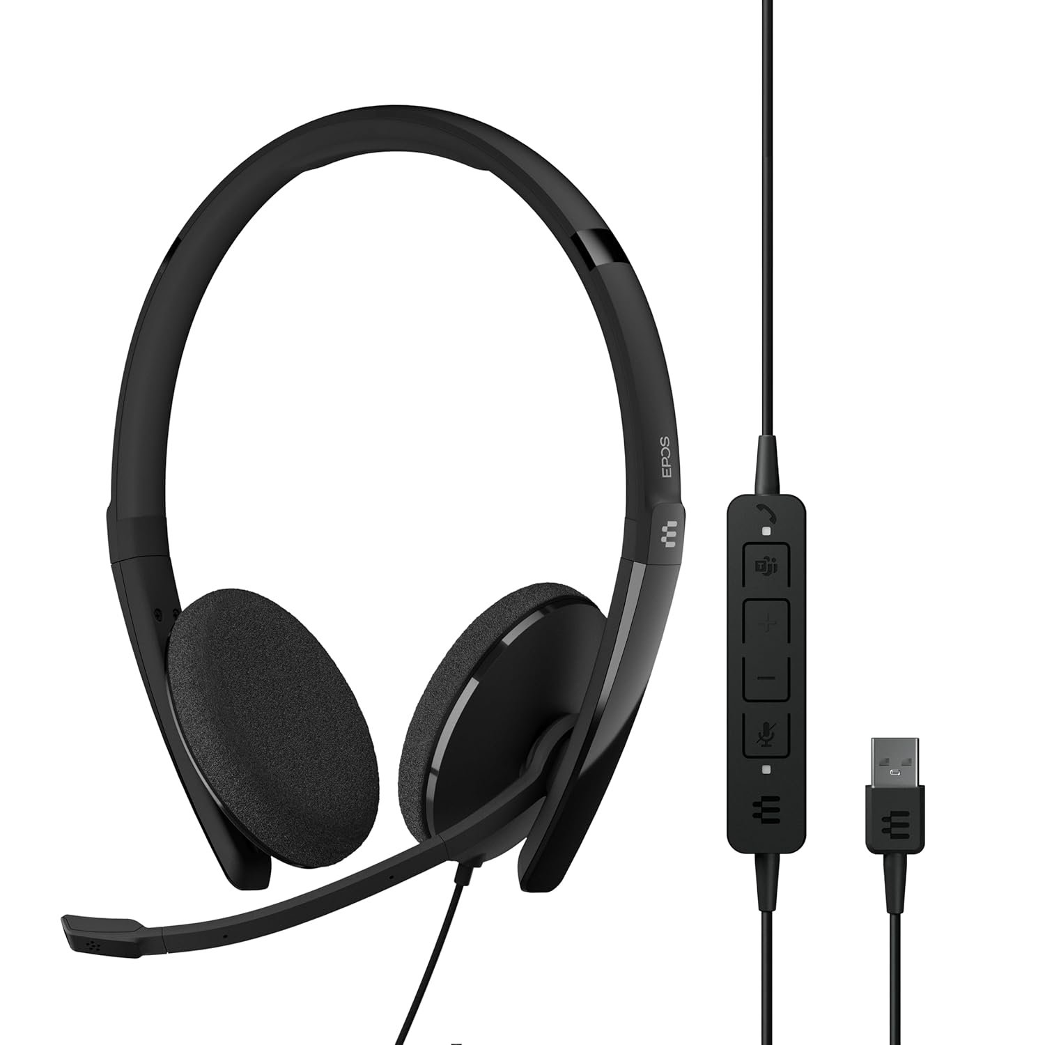 EPOS I SENNHEISER Adapt 160T USB II,Headset,On Ear,Black