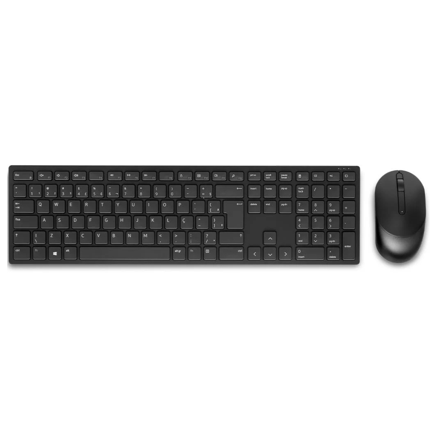 Dell KM5221W Wireless Combo – RF 2.4GHz Wireless Keyboard with 12 Programmable Keys and 3 Button Optical Mouse, Spill-Resistant Keys, up to 36 Month Battery Life, 3Y Advance Exchange Warranty – Black