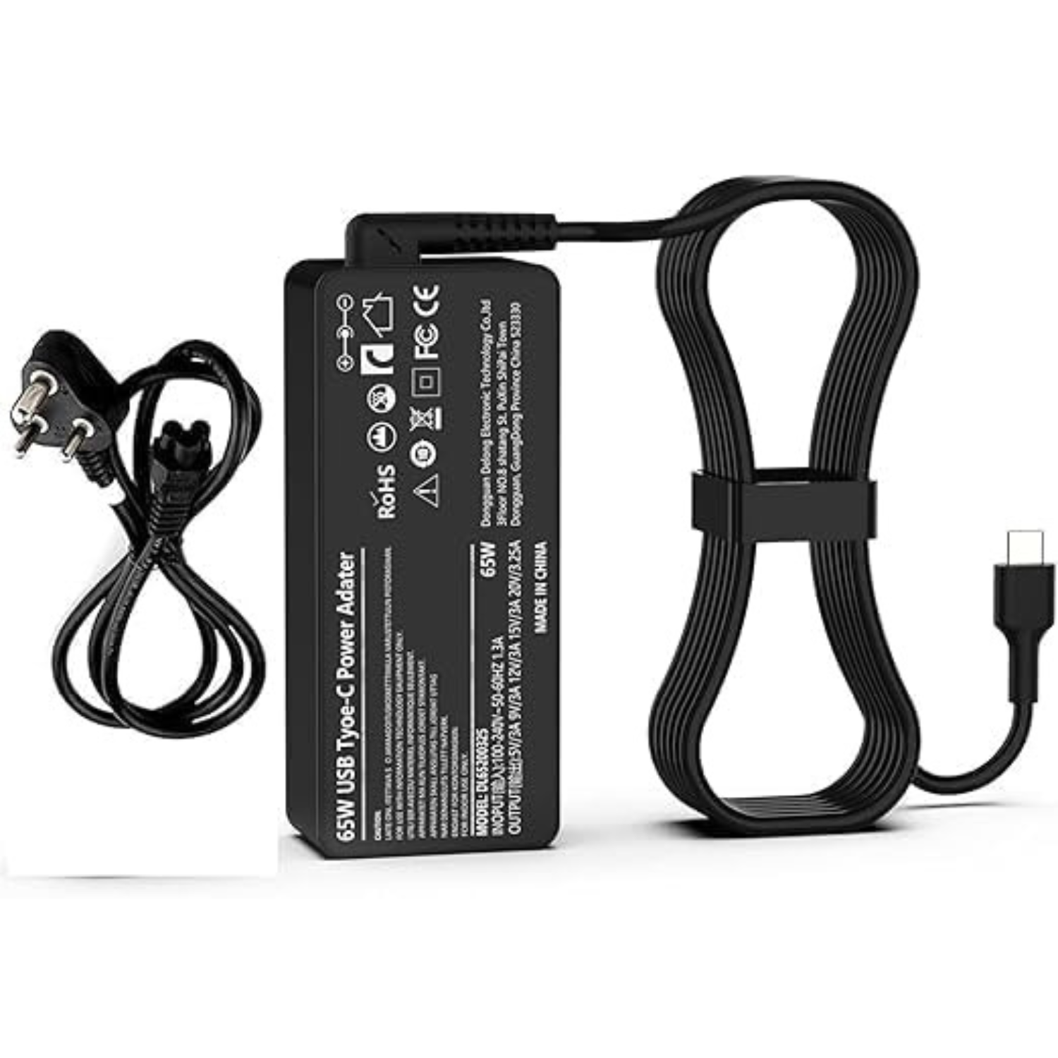 65W Laptop Charger USB C Compatible with Lenovo ThinkPad T14 T15 E14 E15 T480s T580s T490 E480 E580 Chromebook C330 S330 100e 300e 500e,Yoga C930 C940 720 Power Supply Adapter Cord (LE 65W Type C)